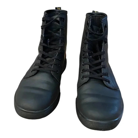Dr. Martens Sheridan Black Combat Work Boots Women's US 6 Lace Up Leather - Picture 11 of 12